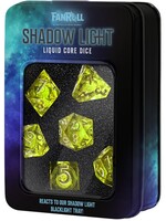Fanroll LLC Shadow Light UV Reactive Elixir Liquid Core Dice Set (7)
