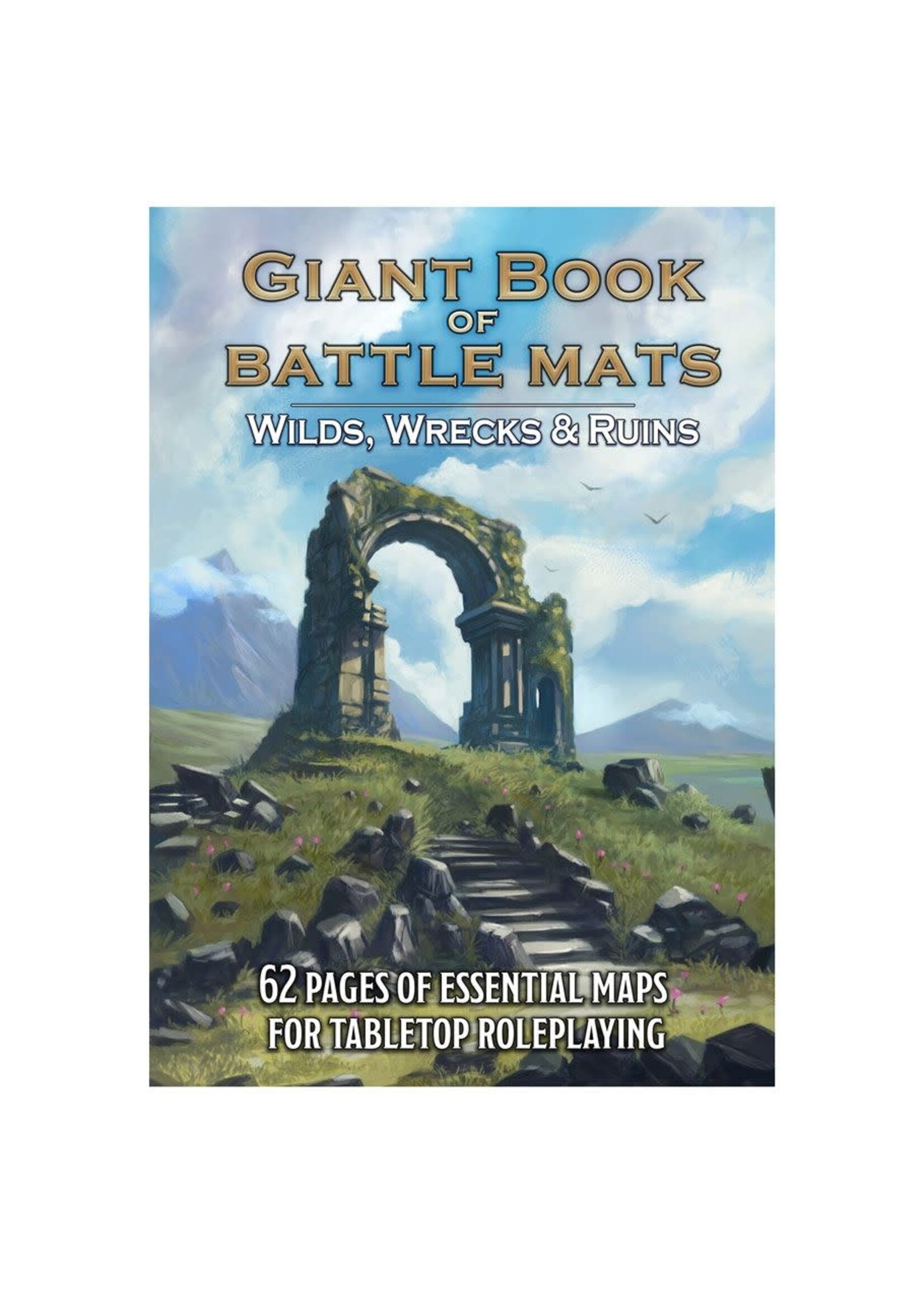 LOKE BATTLEMATS Giant Book of Battle Mats: Wilds, Wrecks & Ruins