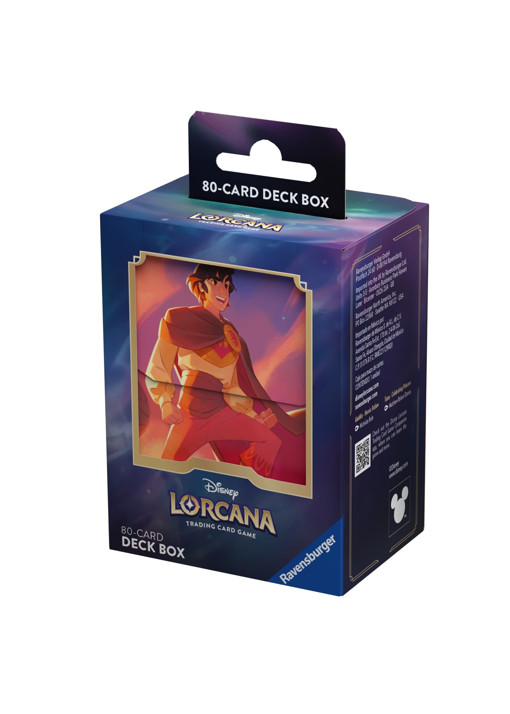 Ravensburger Disney Lorcana TCG: Shimmering Skies - Deck Box, Aladdin