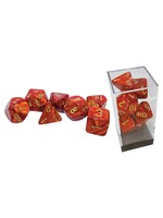 Chessex 7-set Mega Hedrals: Scarab Scarlet w/ gold