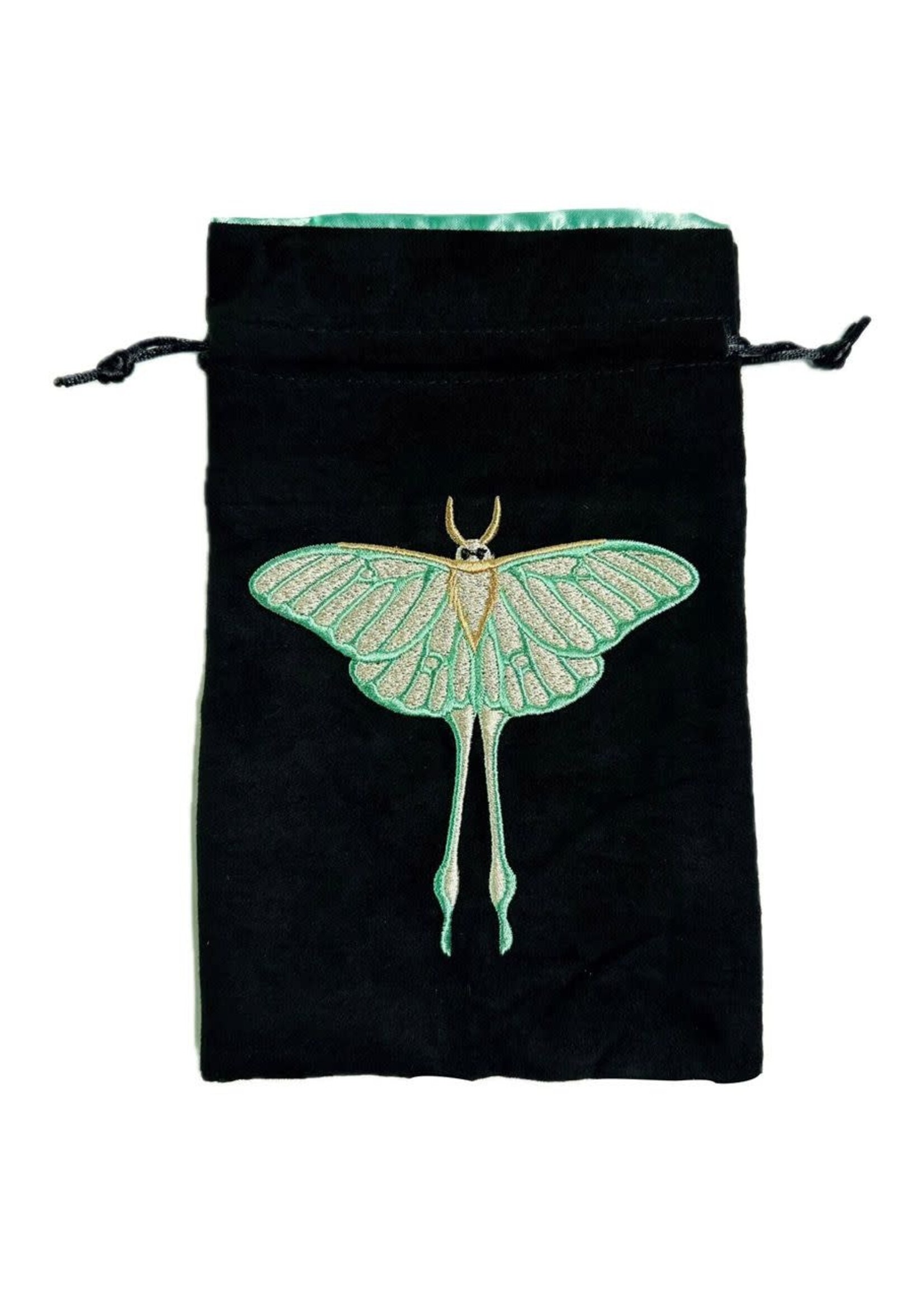 Black Oak Workshop Dice Bag: Luna Moth