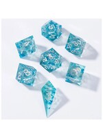 Hymgho Premium Gaming 7-Set Captured Magic Liquid Core Hand Sanded Sharp Edge Resin: Aqua