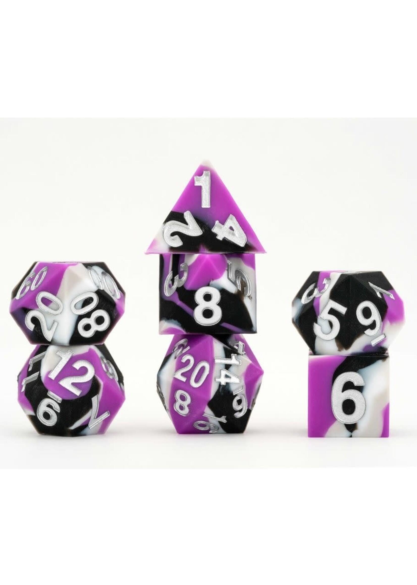 Fanroll LLC 7-Set Sharp Edge Silicone Rubber: 16mm: Pride: Asexual