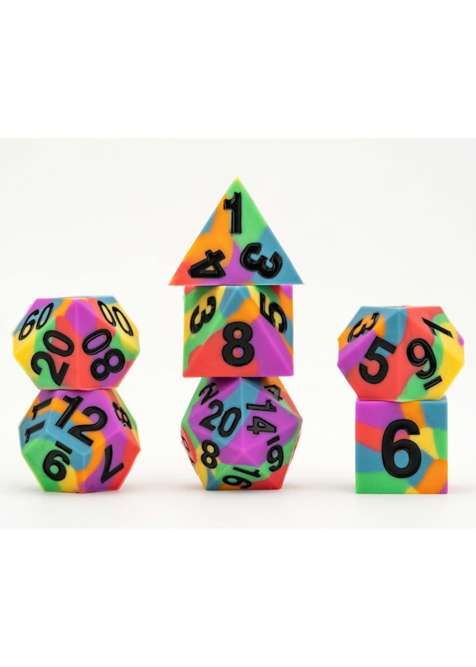 Fanroll LLC 7-Set Sharp Edge Silicone Rubber: 16mm: Pride: Rainbow Flag