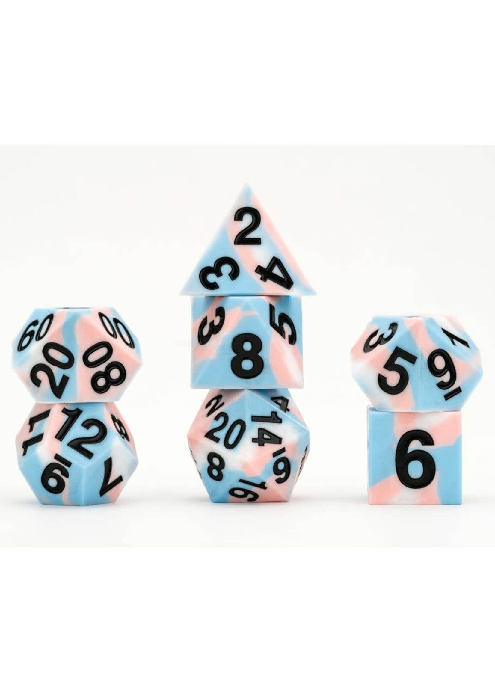 Fanroll LLC 7-Set Sharp Edge Silicone Rubber: 16mm: Pride: Transgender
