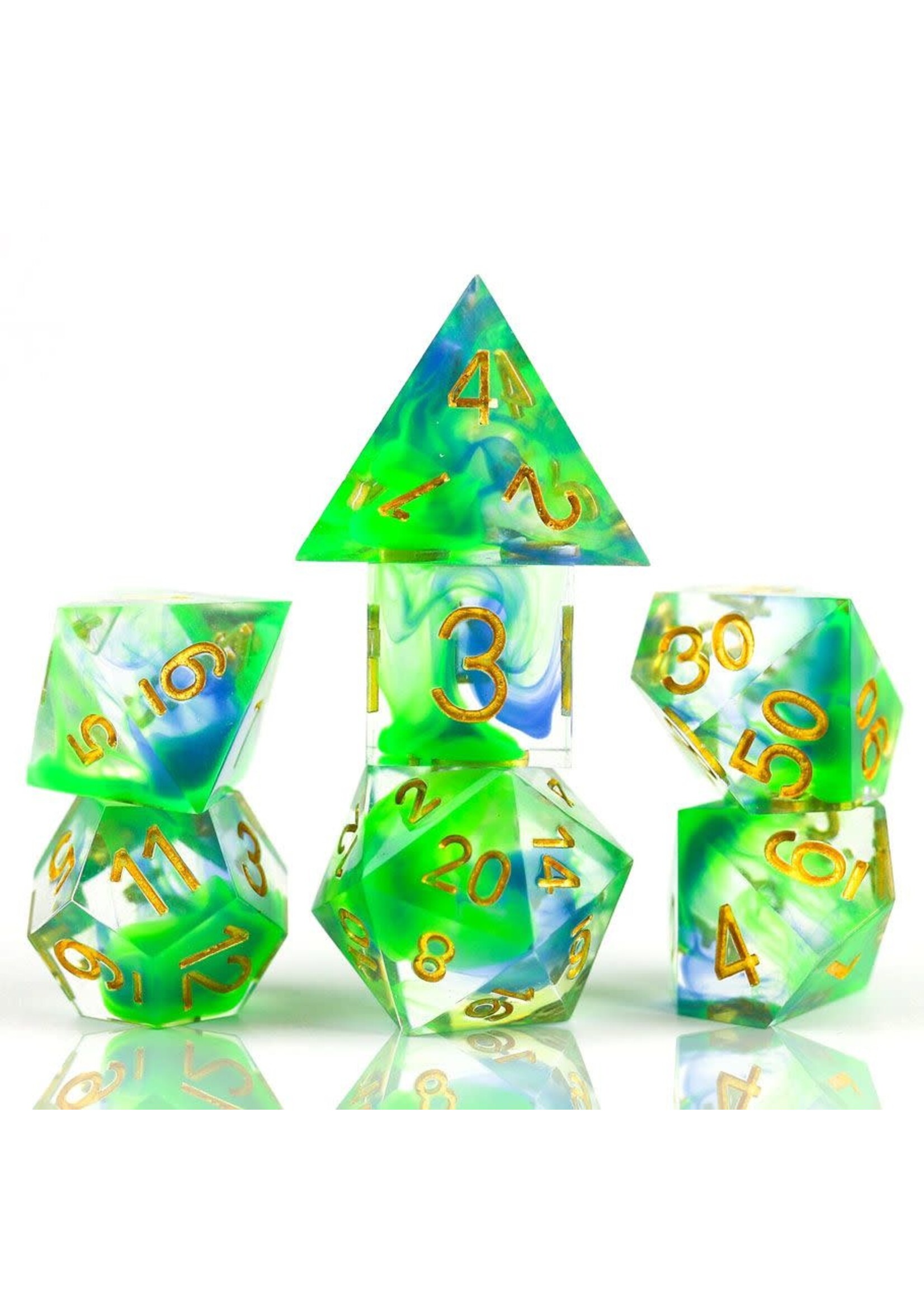 Sirius Dice 7-Set Sharp-edged: Sharp Cyprus