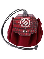 Enhance Gaming 7-Set Enhance: Enamel Dice Set with Drawstring Pouch Red