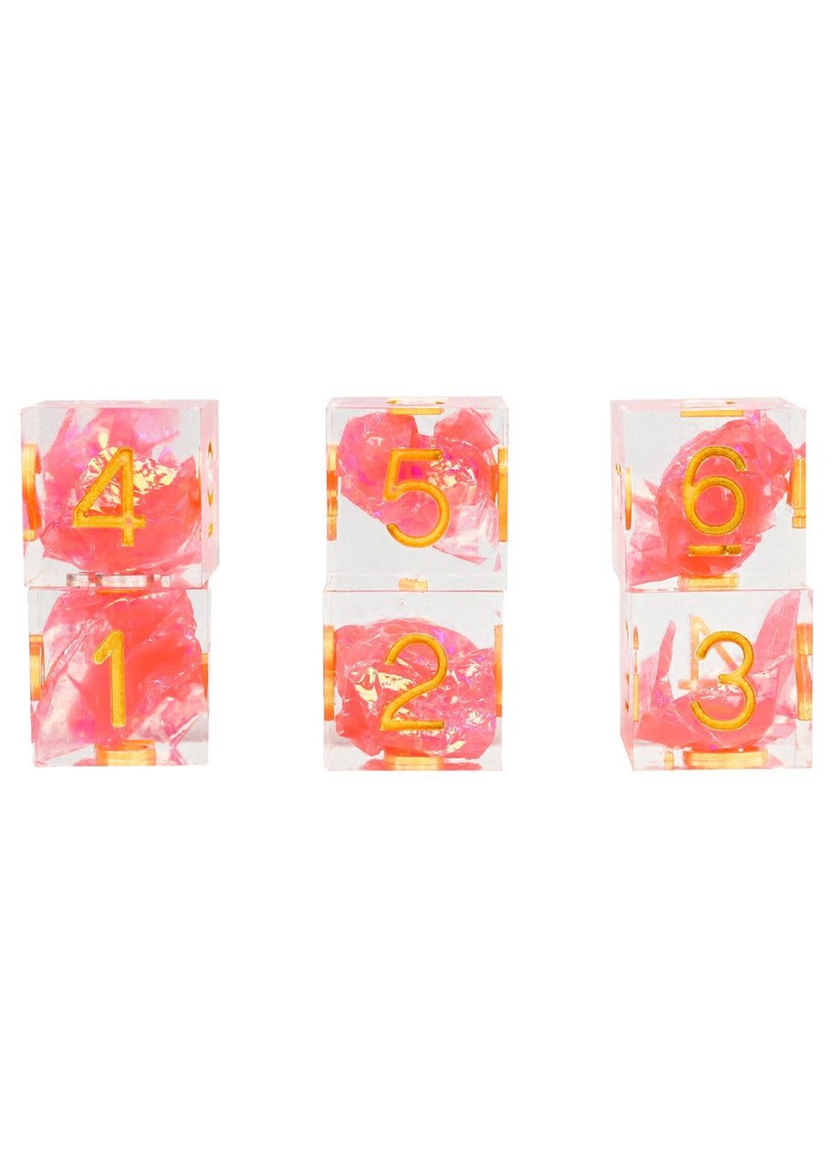 Sirius Dice d6 16mm Sharp-edged: Sharp Flamingo (6)
