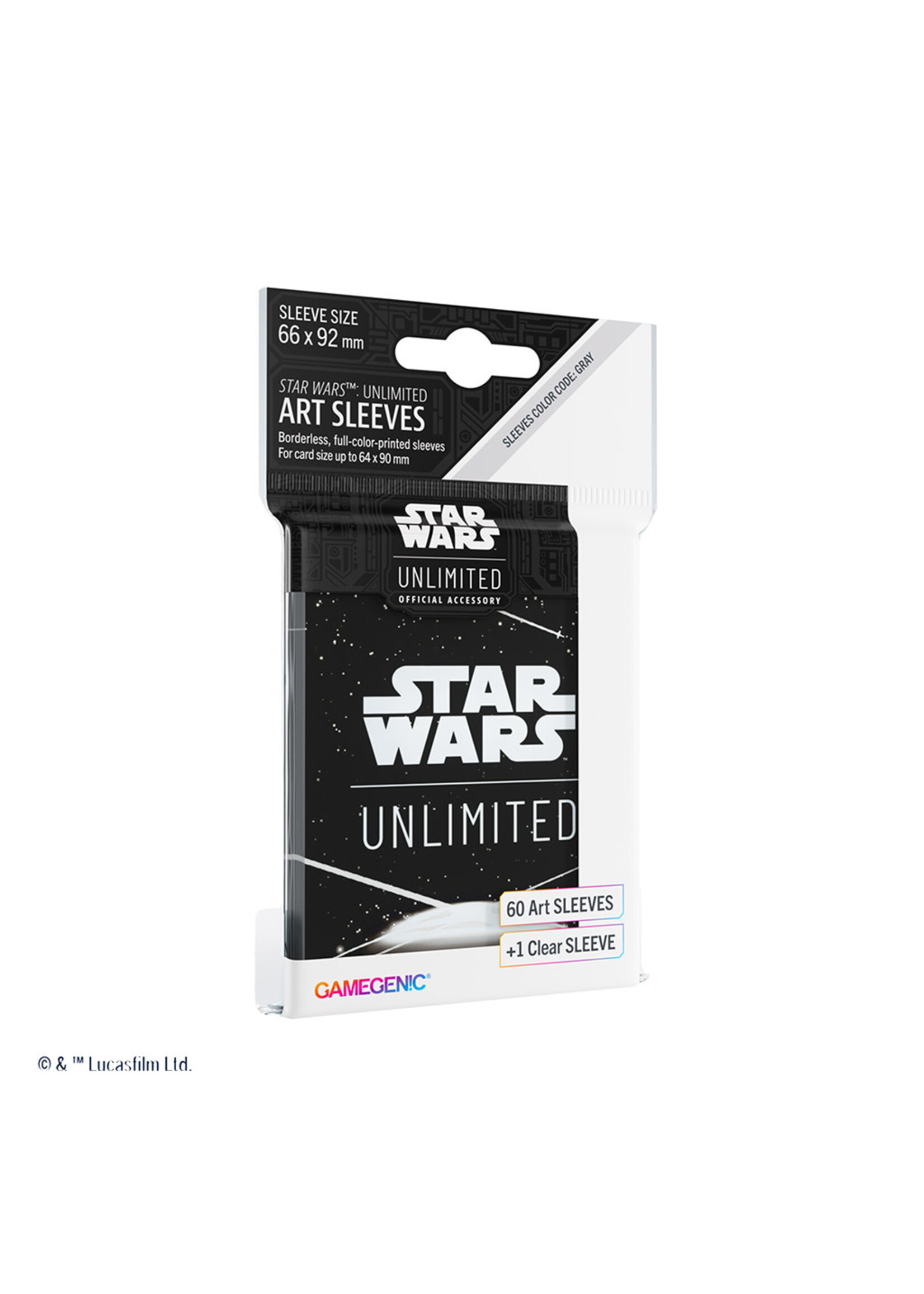 Gamegenic Star Wars: Unlimited Art Sleeves Card Back White