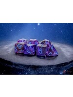 Chessex 7-Set Mega Hedrals: Nebula Nocturnal with blue Luminary