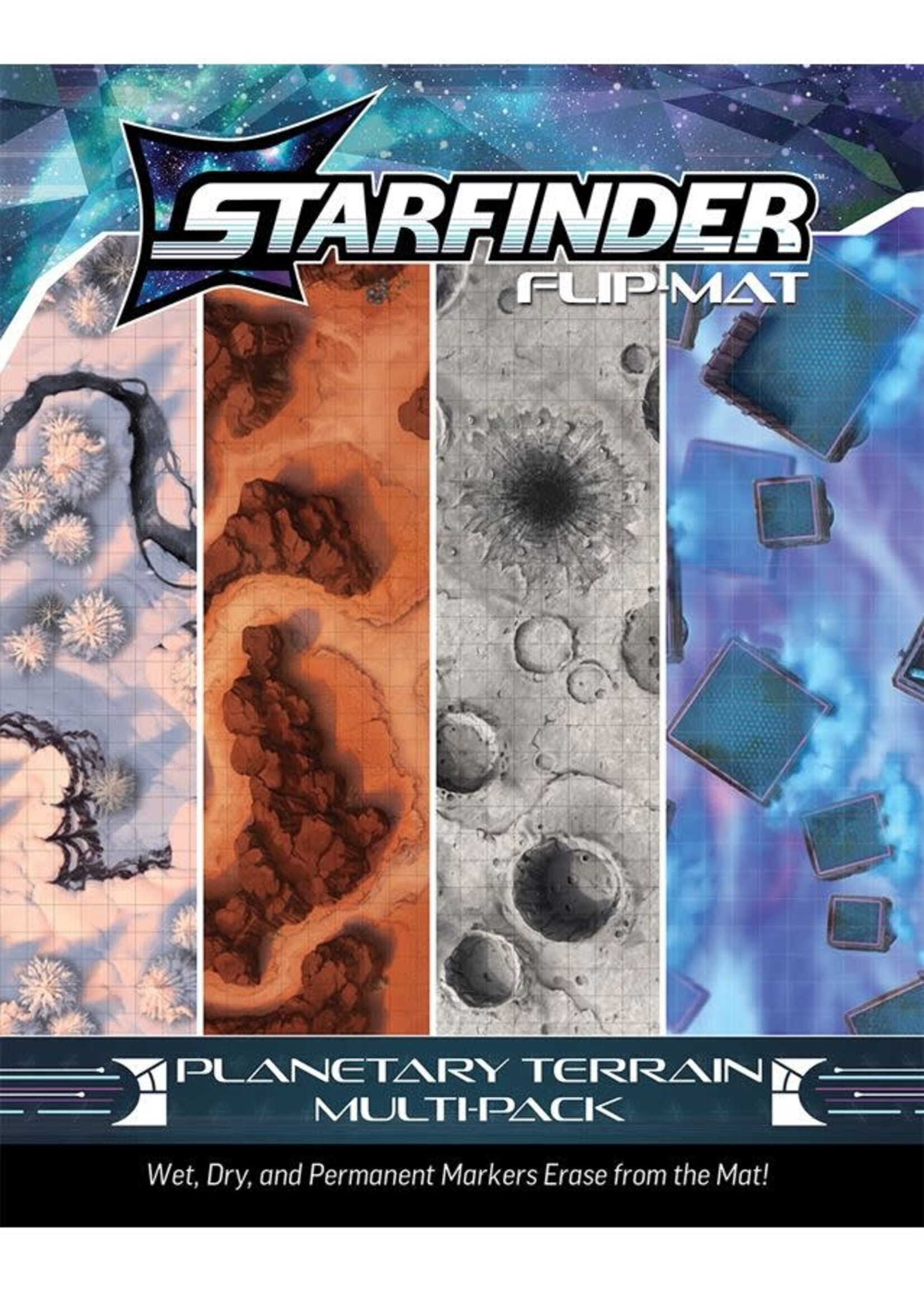PAIZO Starfinder RPG: Flip-Mat Multi-Pack - Planetary Terrain