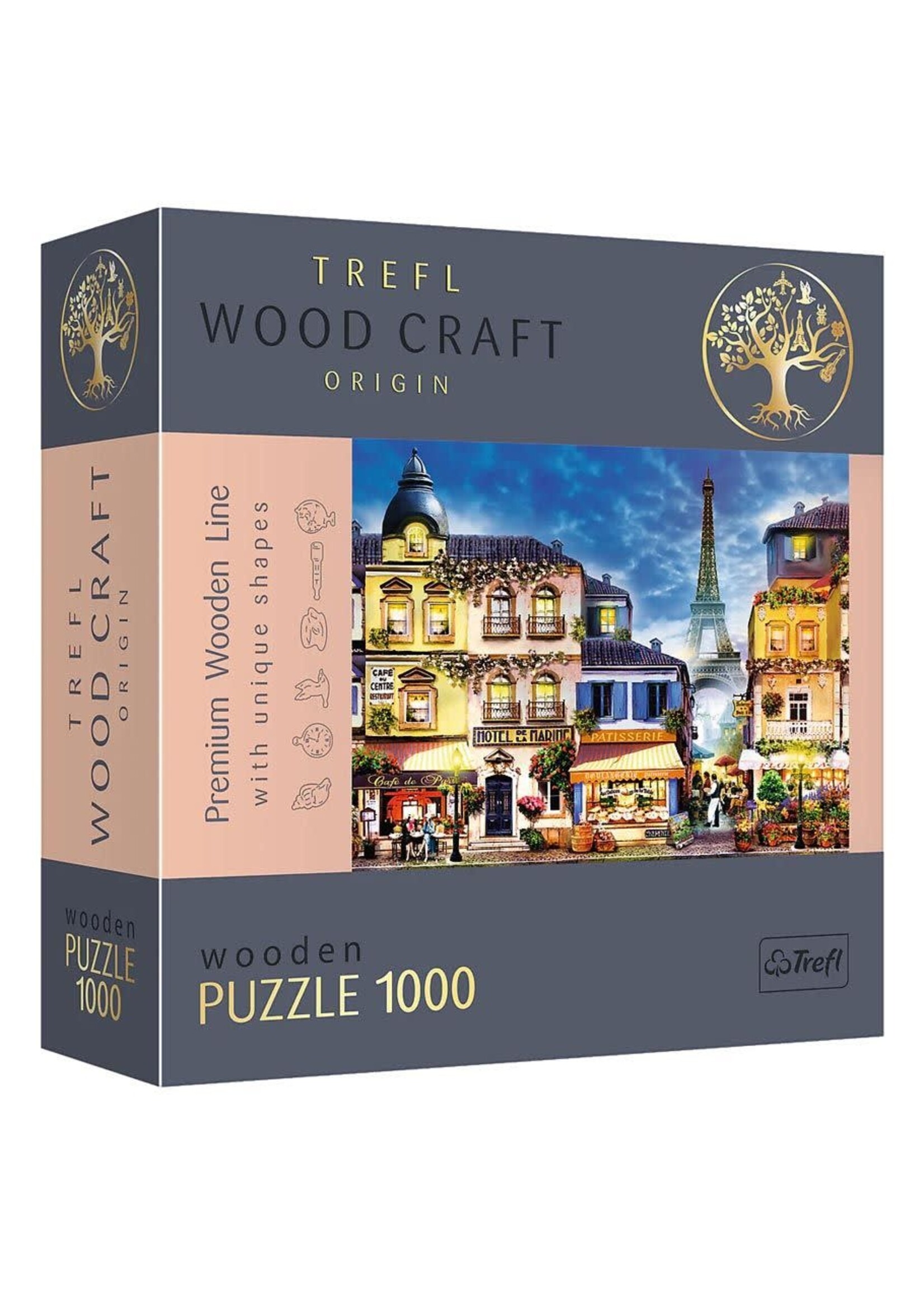Trefl Puzzle: French Alley, Woodcraft 1000 Piece