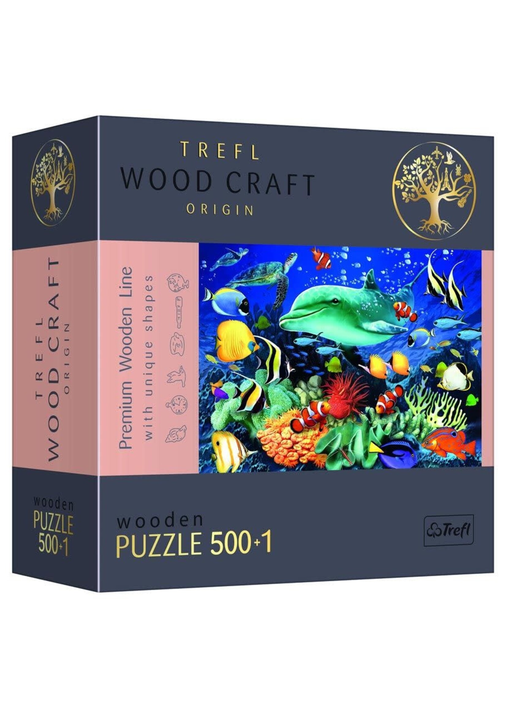 Trefl Puzzle: Woodcraft: Sea Life 501 Piece