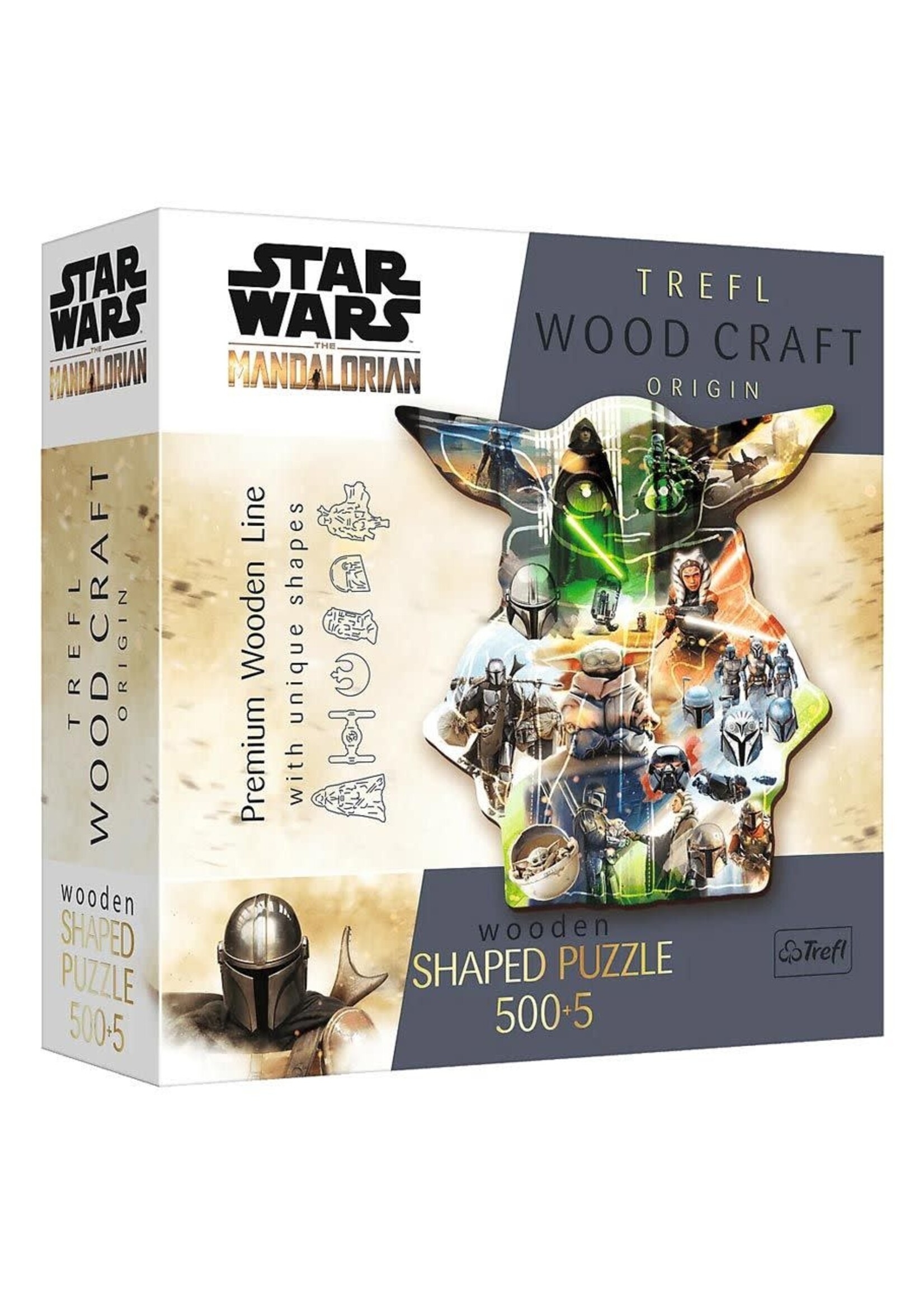 Trefl Puzzle: Star Wars: Woodcraft: The Mysterious Grogu 500+5 Piece