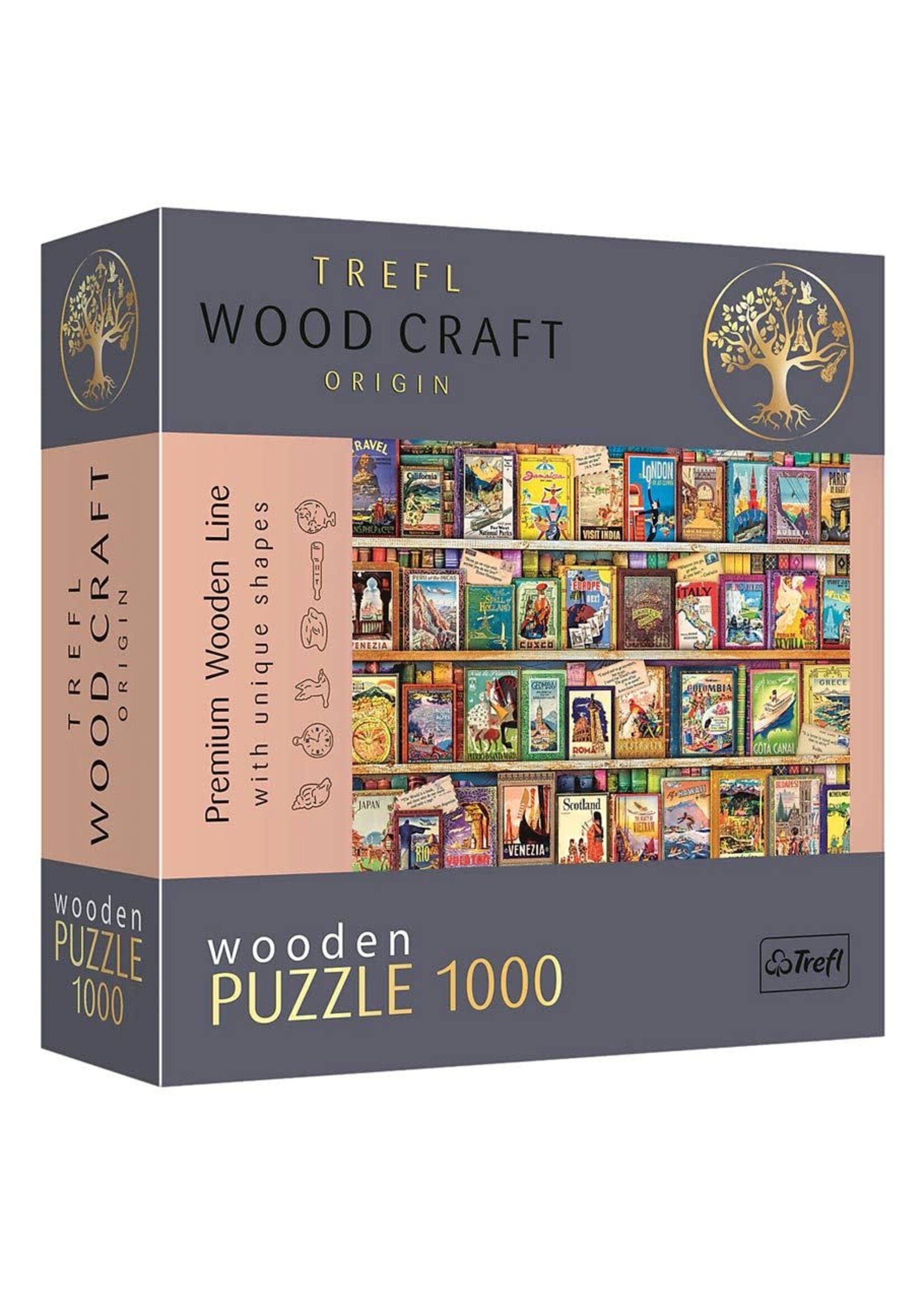 Trefl Puzzle: Woodcraft: World Travel Guides 1000 Piece