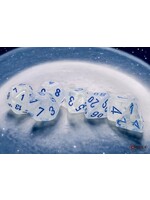 Chessex 7-Set Mega Hedrals: Borealis Icicle with light blue Luminary