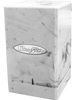 Ultra Pro Satin Tower Deck Box: Marble White with Black