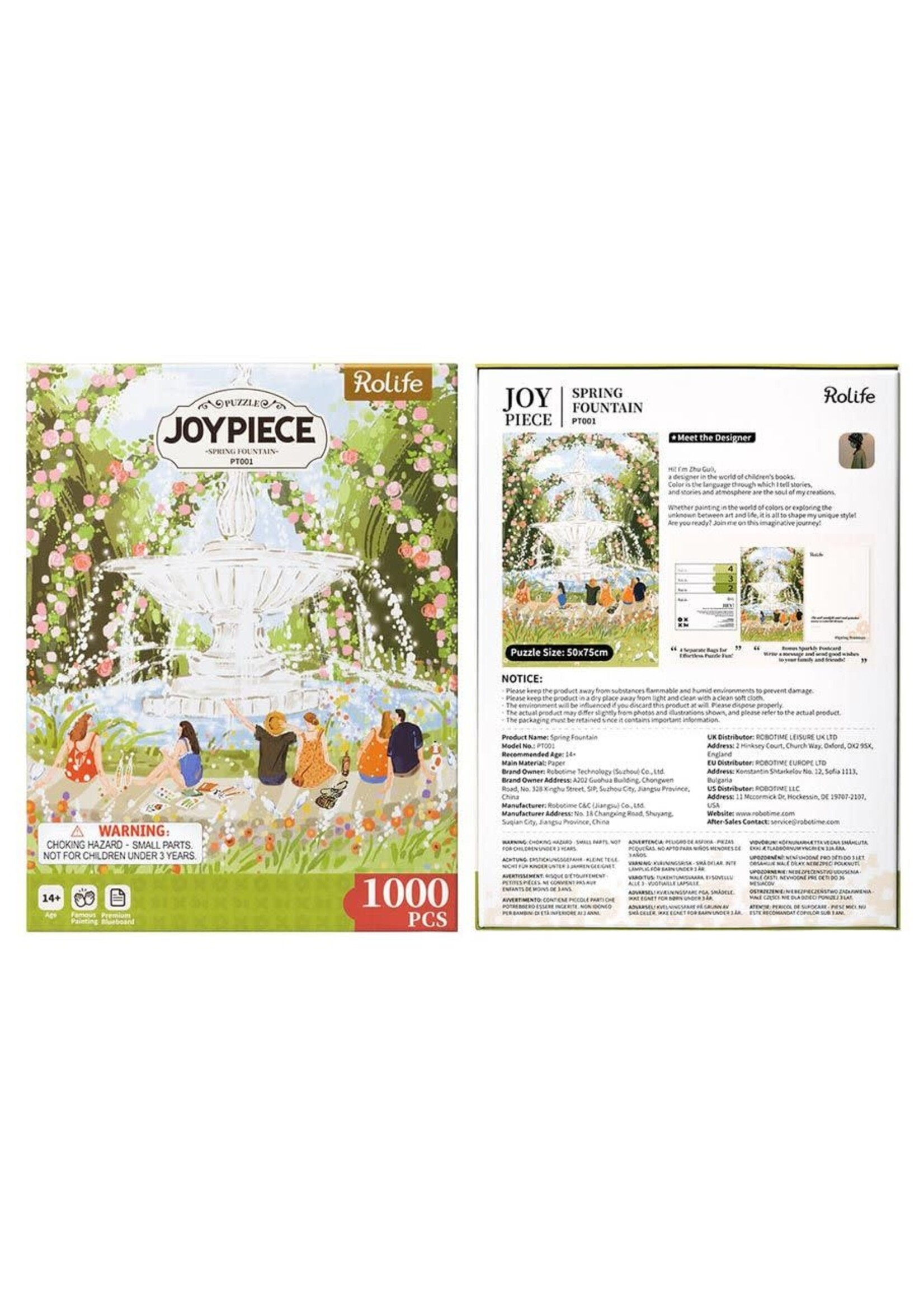 Robotime Puzzle: Afternoon Fountain 1000 pcs