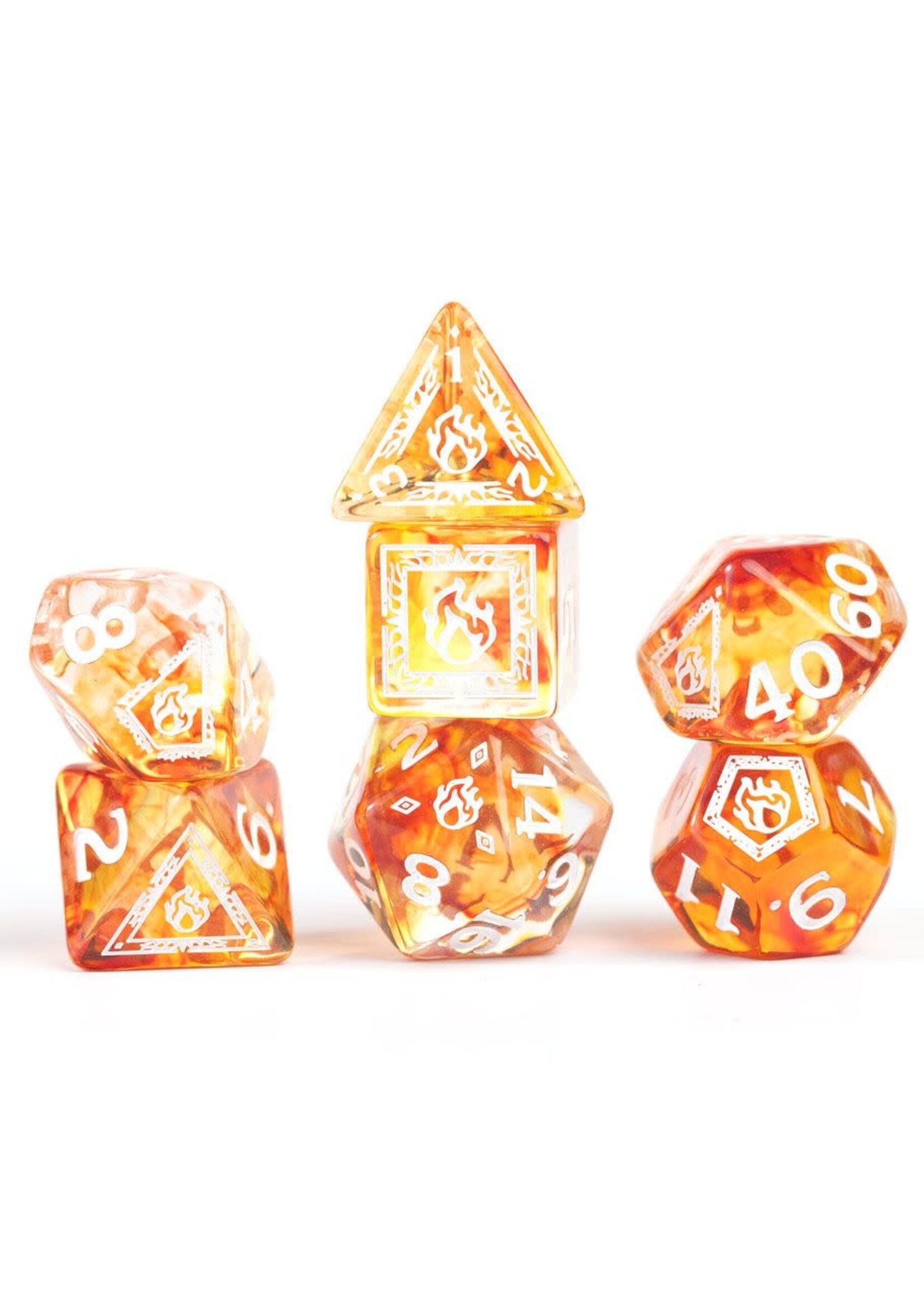 Sirius Dice D&D Adventure Dice: Sorcerer (Orange)