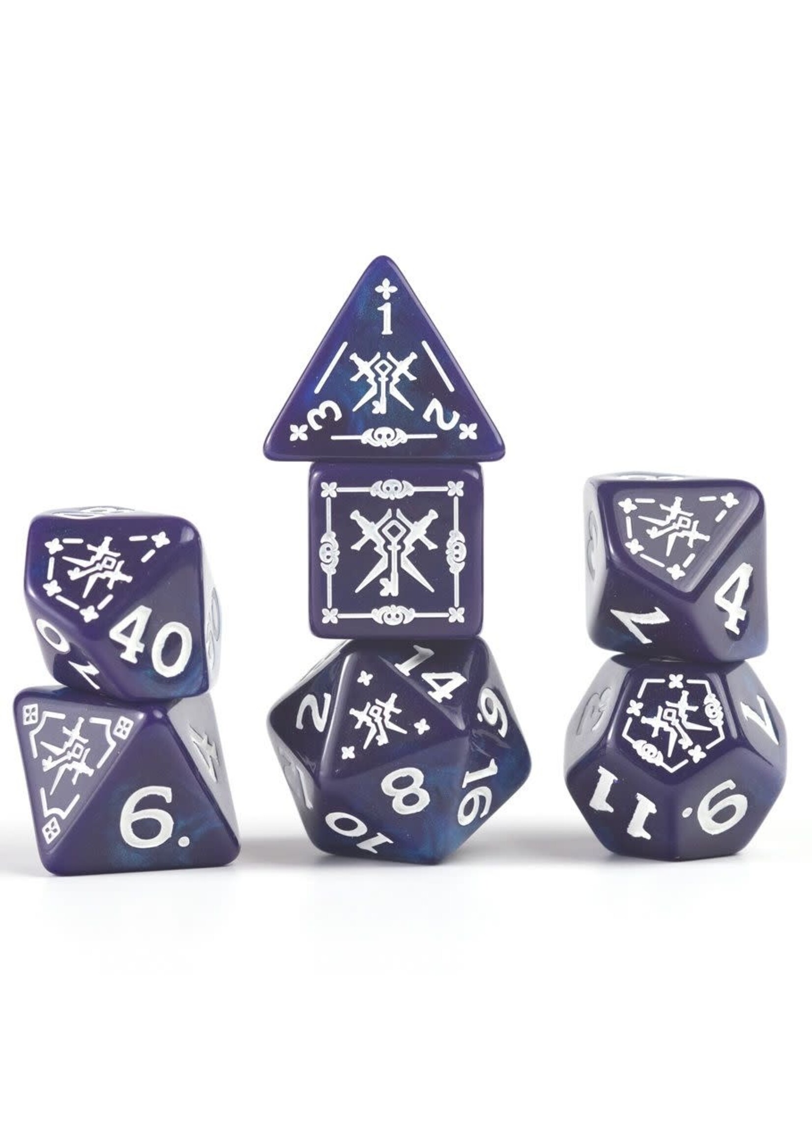 Sirius Dice D&D Adventure Dice: Rogue (Purple)