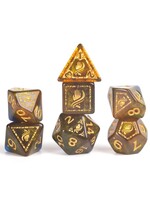 Sirius Dice D&D Adventure Dice: Monk (Blue and Gold)