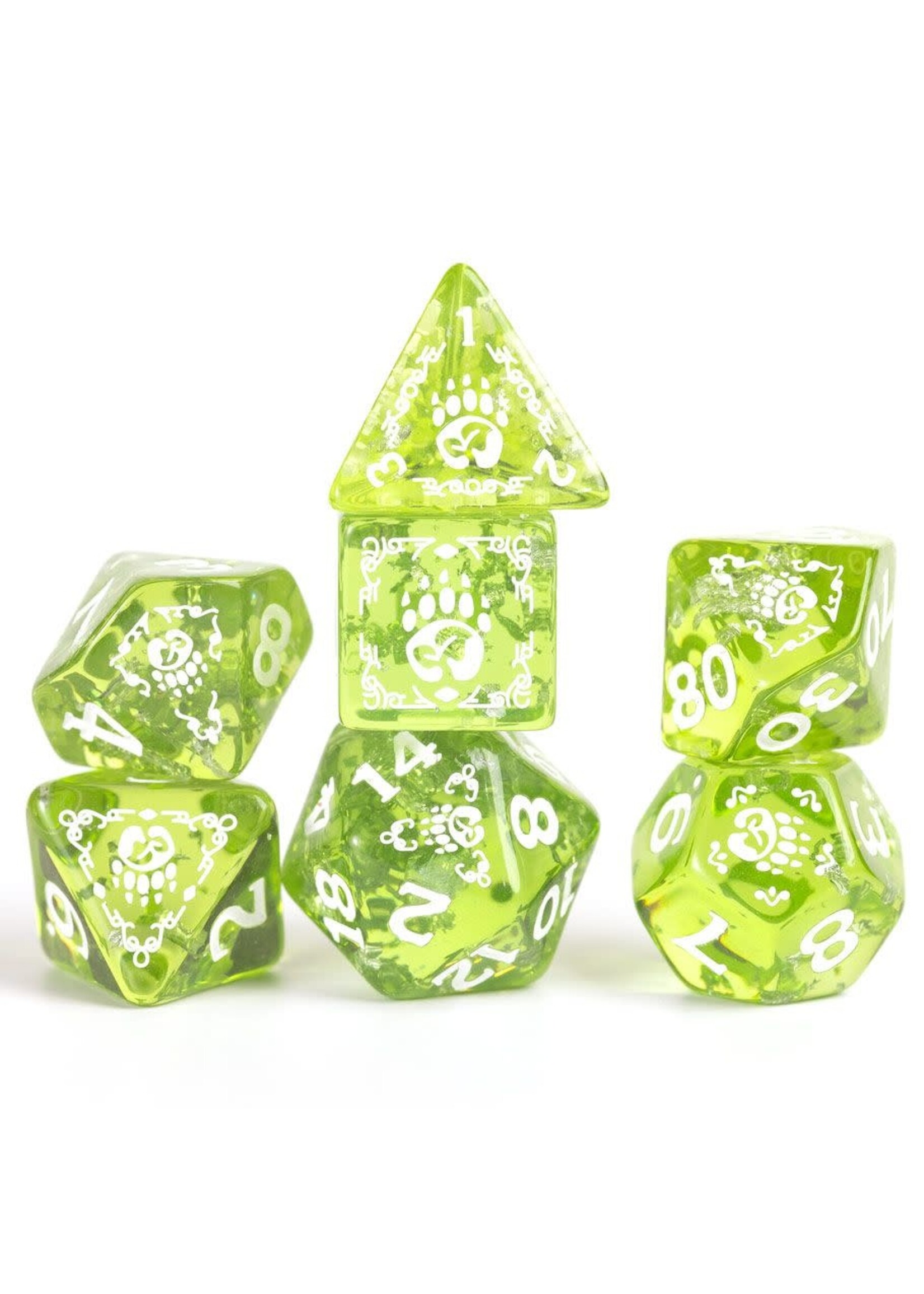 Sirius Dice D&D Adventure Dice: Druid (Green)