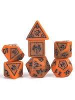 Sirius Dice D&D Adventure Dice: Barbarian (Orange)