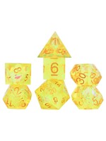 Sirius Dice 7-Set Sharp-edged Yellow Fairy