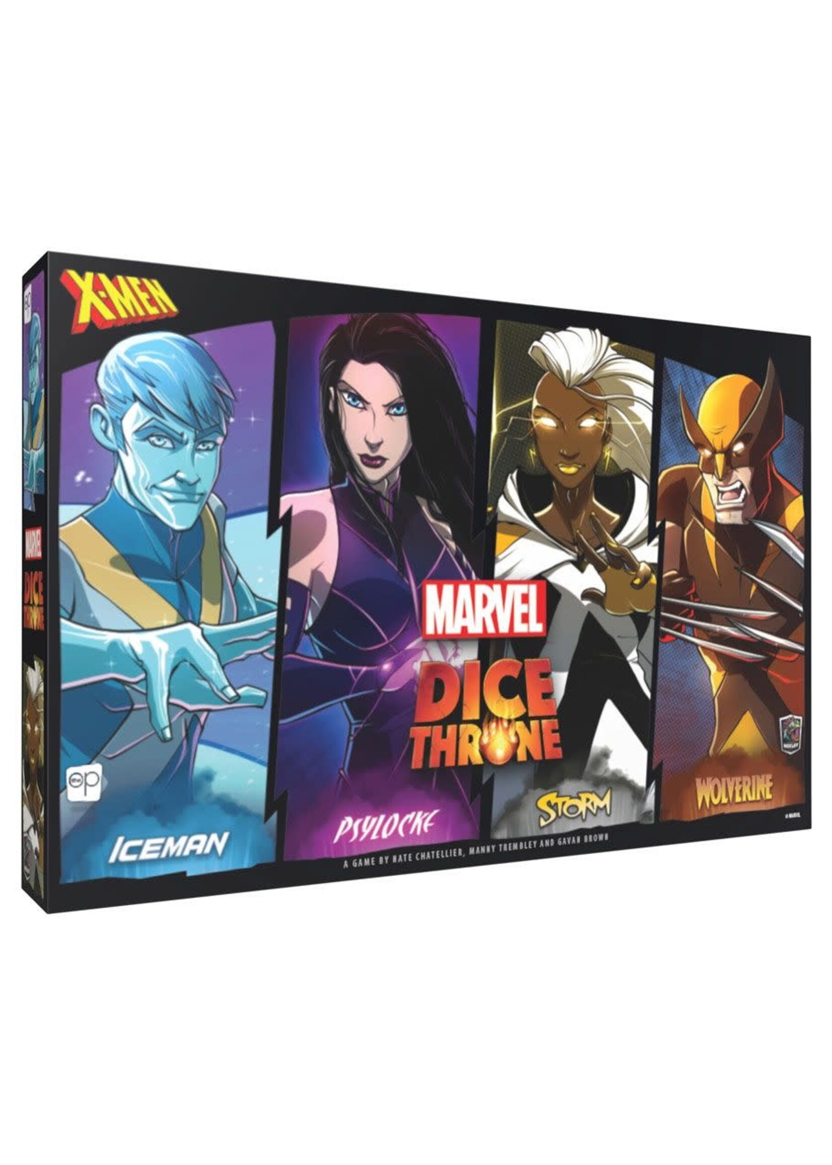 USAOPOLY Marvel Dice Throne: X-Men Box 1 Fighters (Iceman, Psylocke, Storm, and Wolverine)