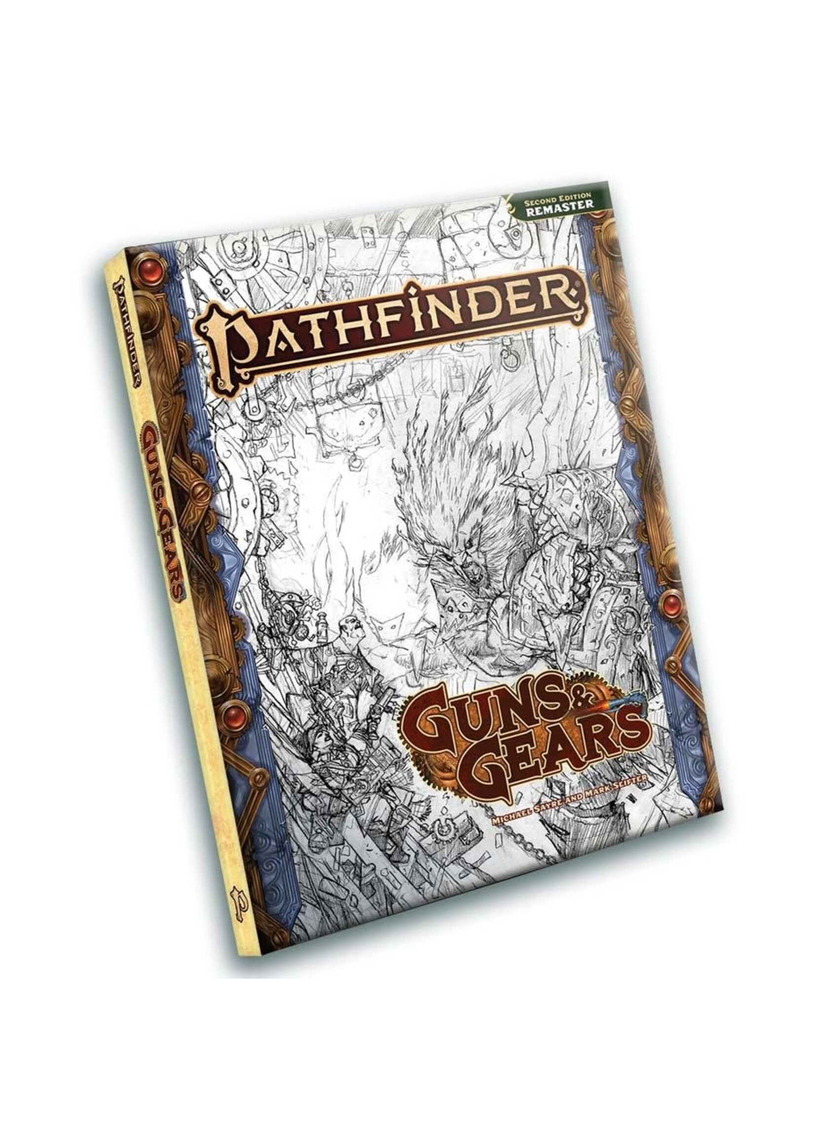 PAIZO Pathfinder 2E: Guns & Gears (Remastered) Sketch Cover