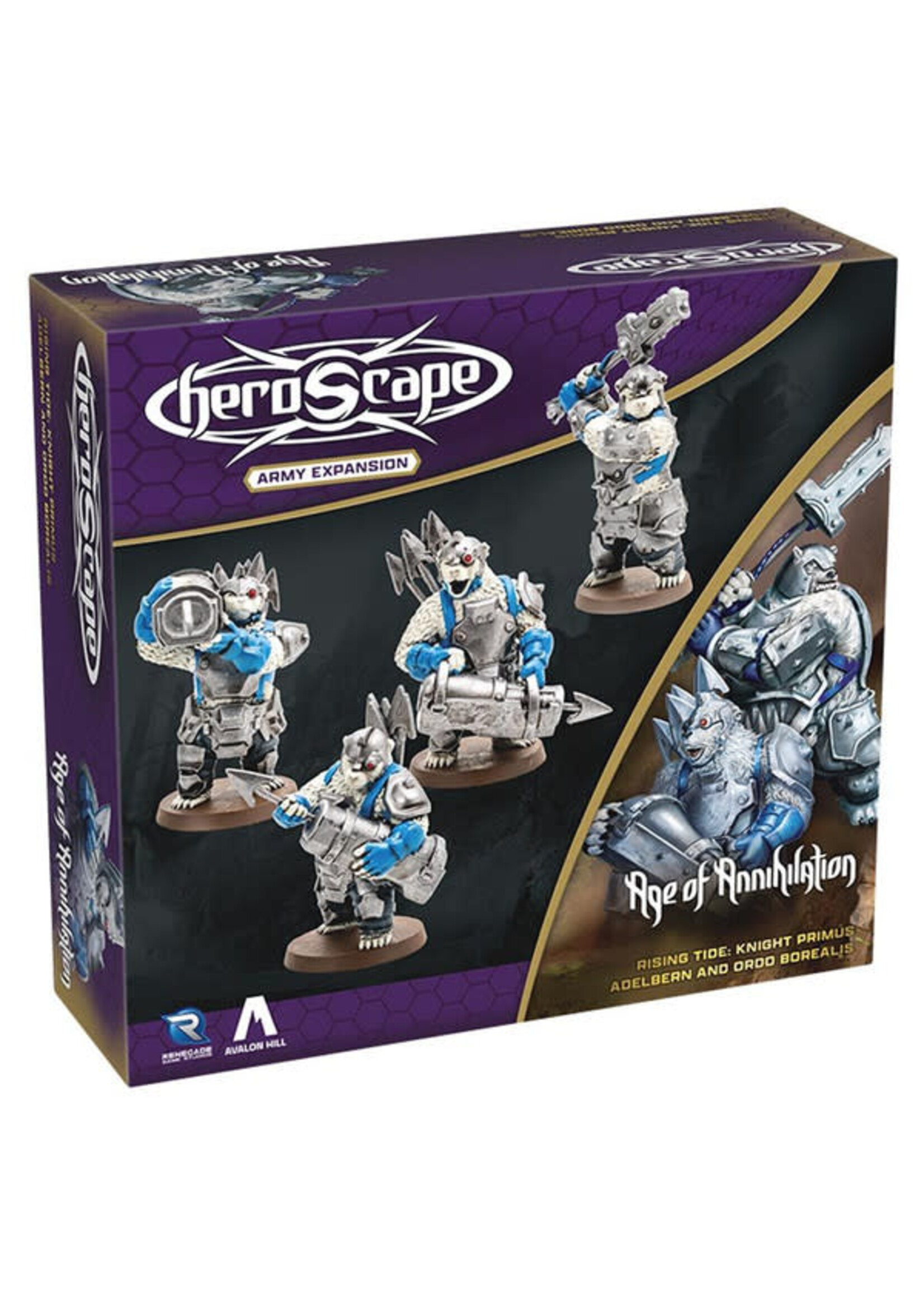Renegade Game Studios Heroscape: Rising Tide: Knight Primus Adelbern and Ordo Borealis Army Expansion