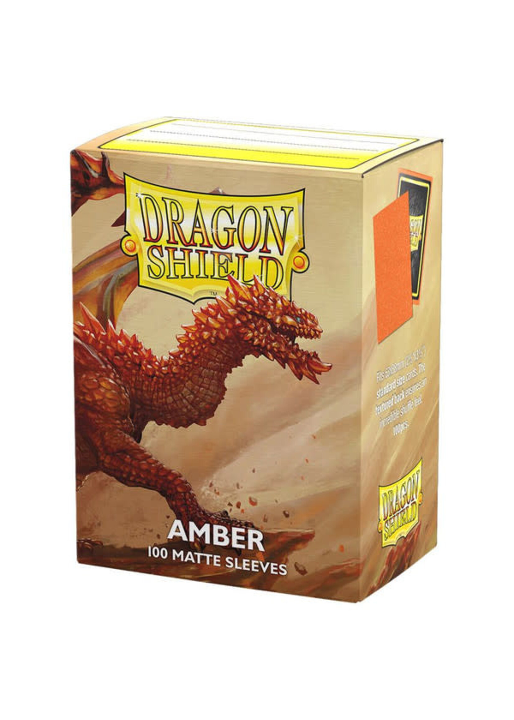 Arcane Tinmen Dragon Shield Matte Amber (100)