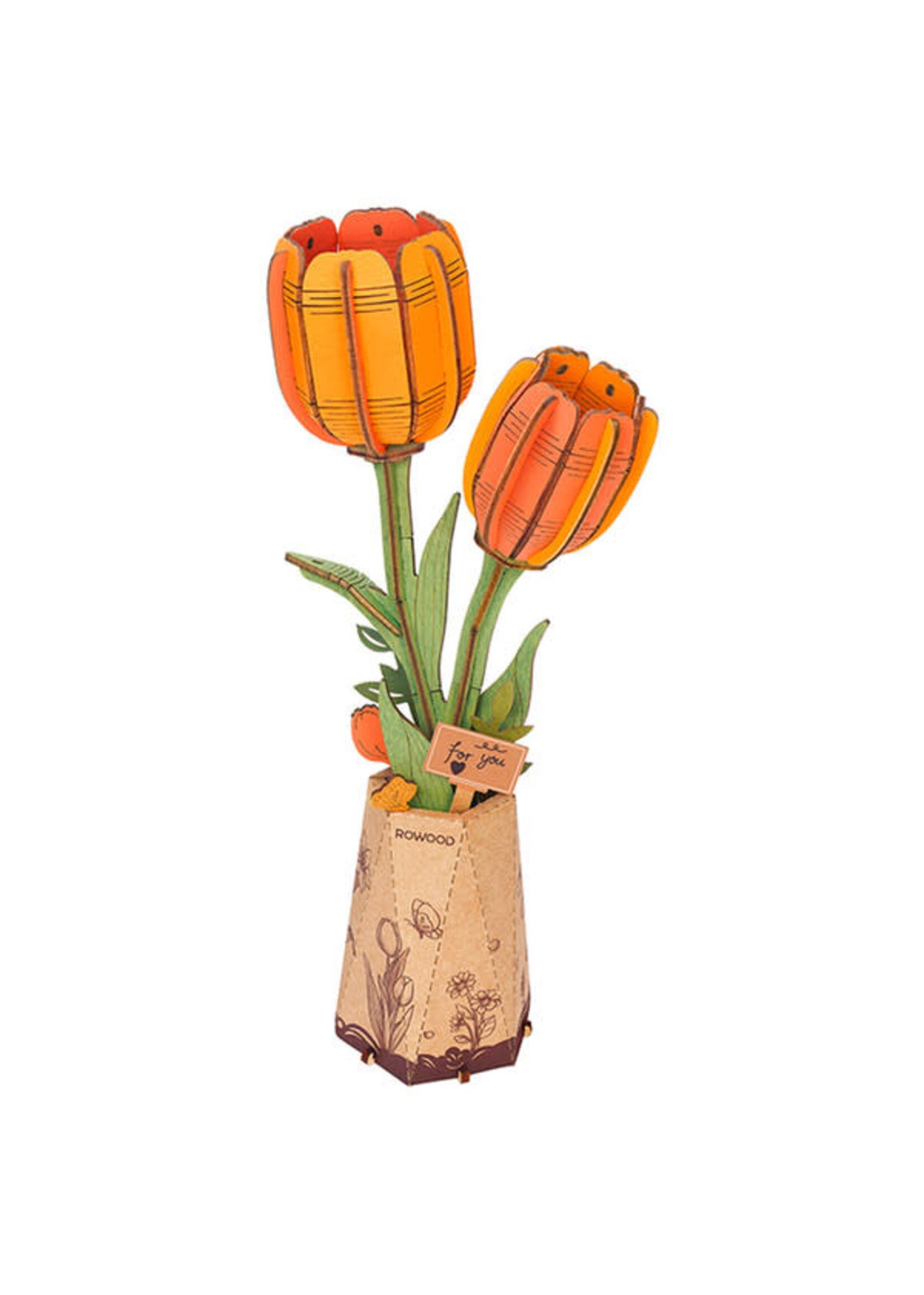 Robotime Orange Tulip