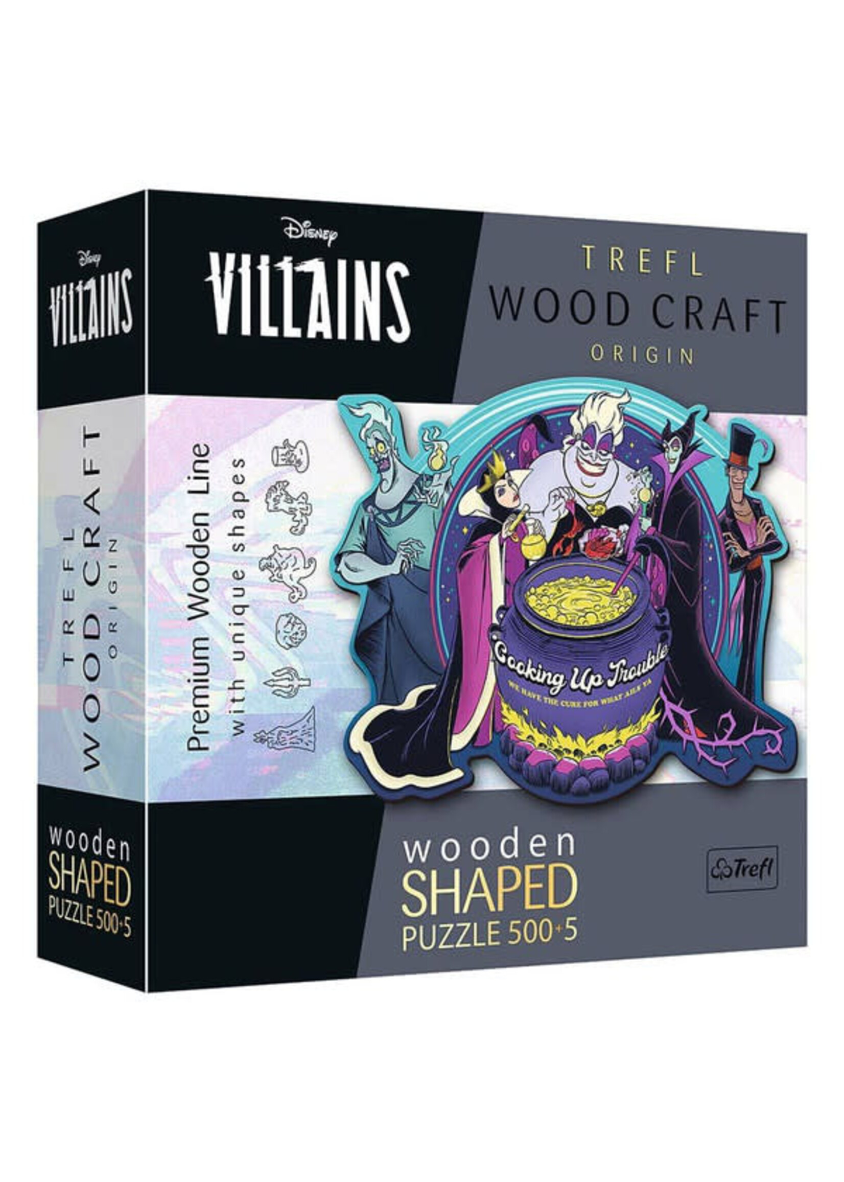 Trefl Puzzle: Woodcraft: Disney Villains 500 Piece