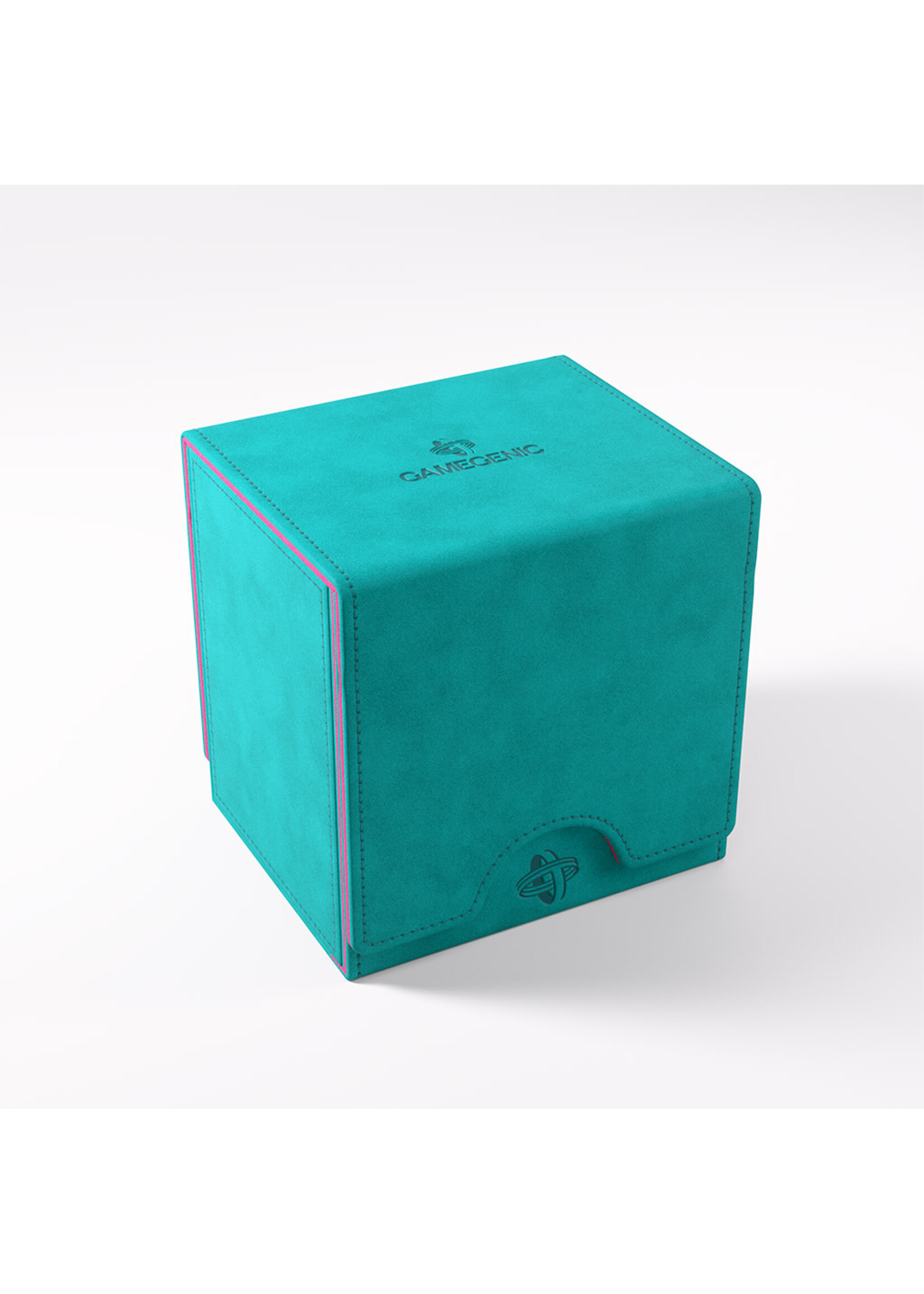 Gamegenic Sidekick Pro Deck Box 100+ Extra Large Convertible Teal w/ Pink
