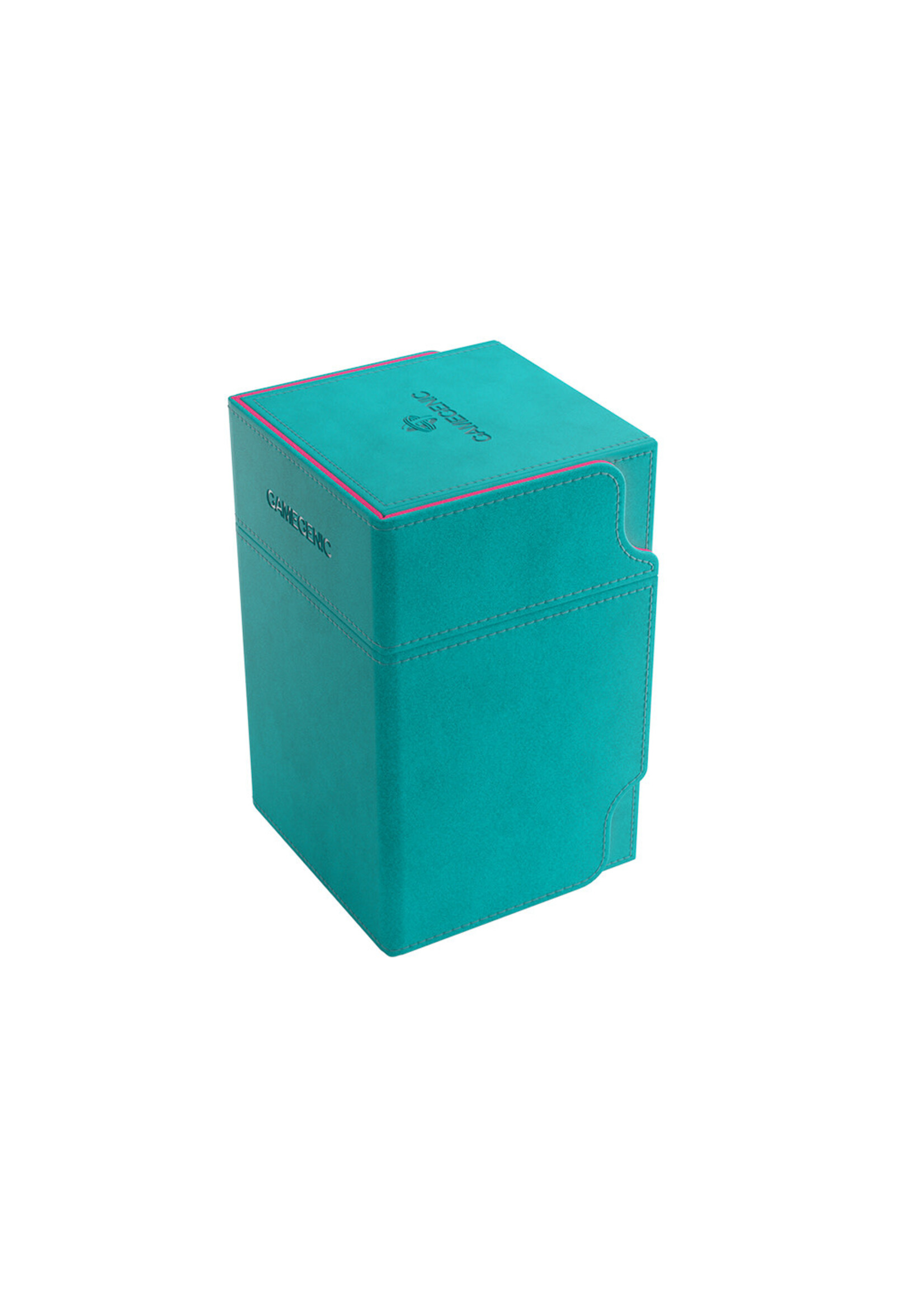 Gamegenic Watchtower Deck Box 100+ Convertible XL Teal w/ Pink