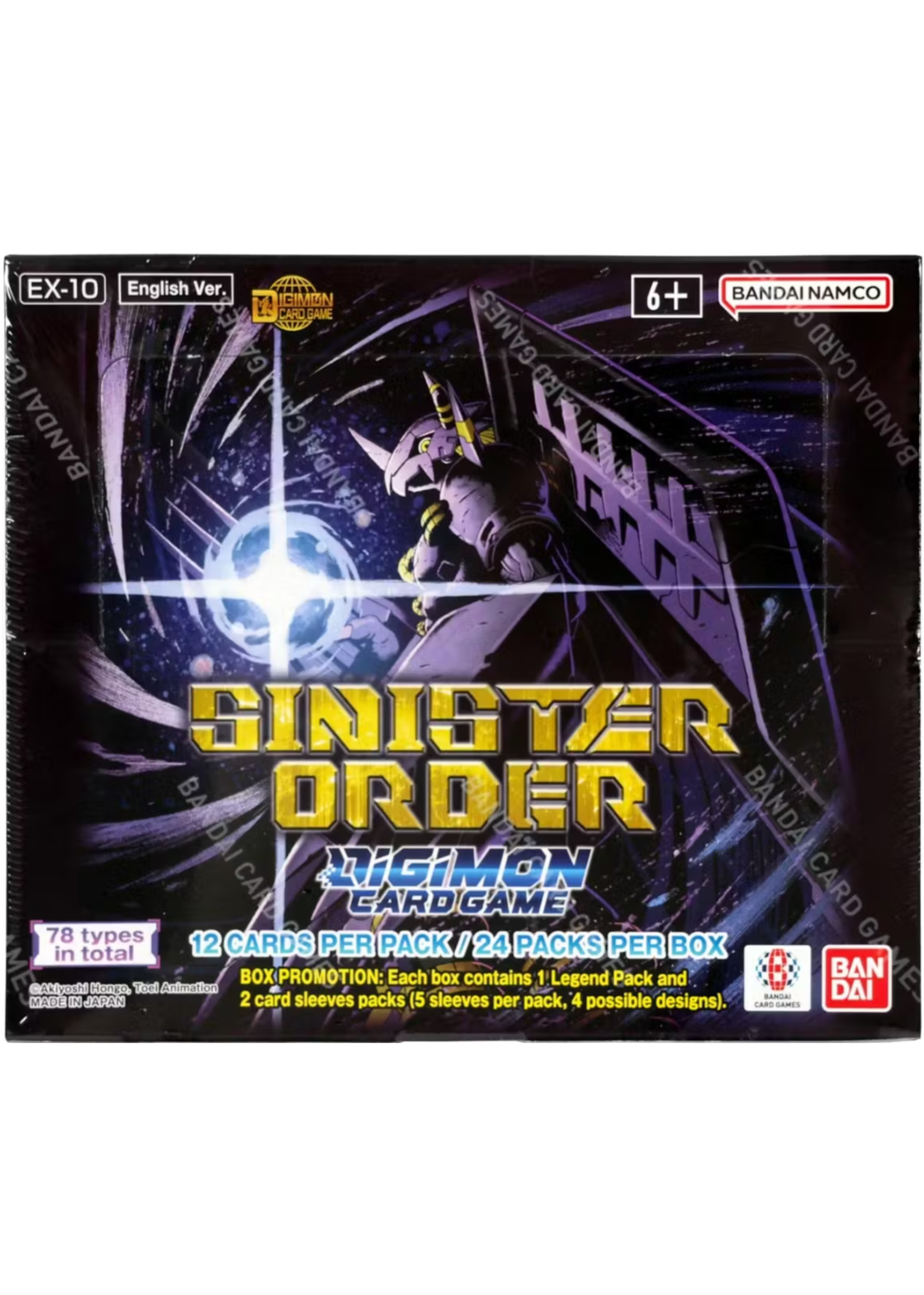 BANDAI Digimon TCG: Sinister Order Booster Box (24) (EX-10)