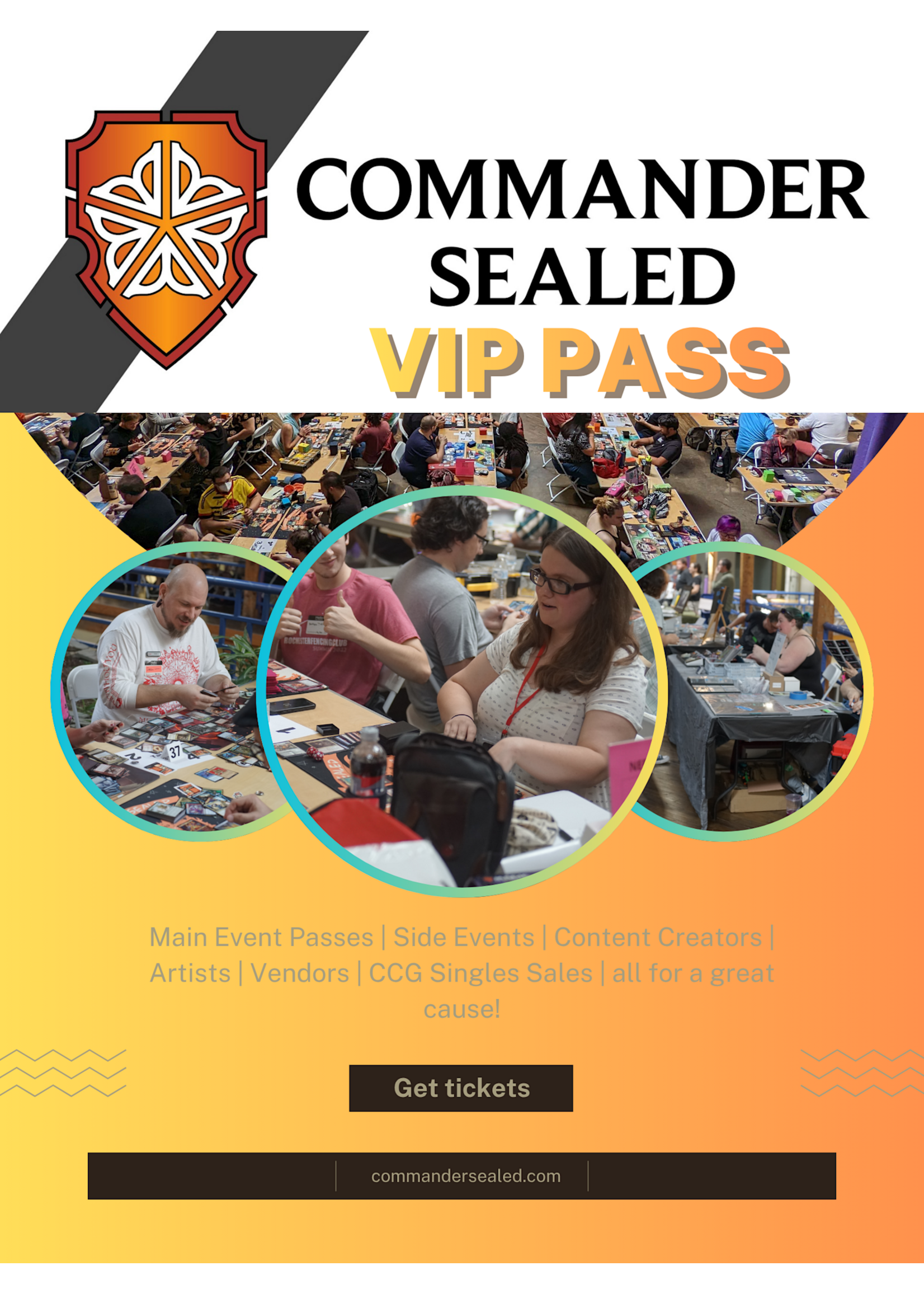 Just Games Commander Sealed 2026 -  VIP Ticket