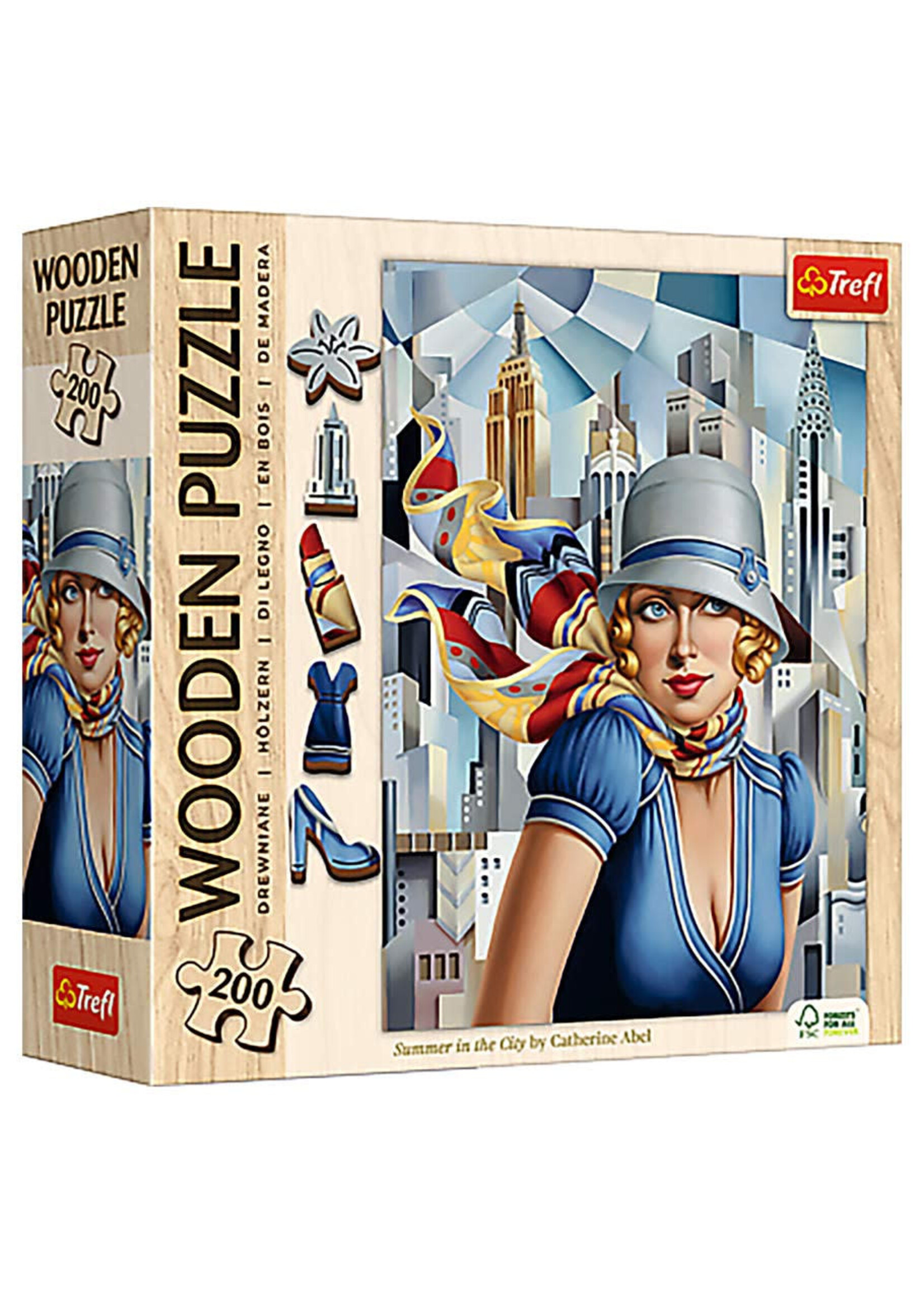 Trefl Puzzle: Summer in the City by Catherine Abel 200 Piece Wood