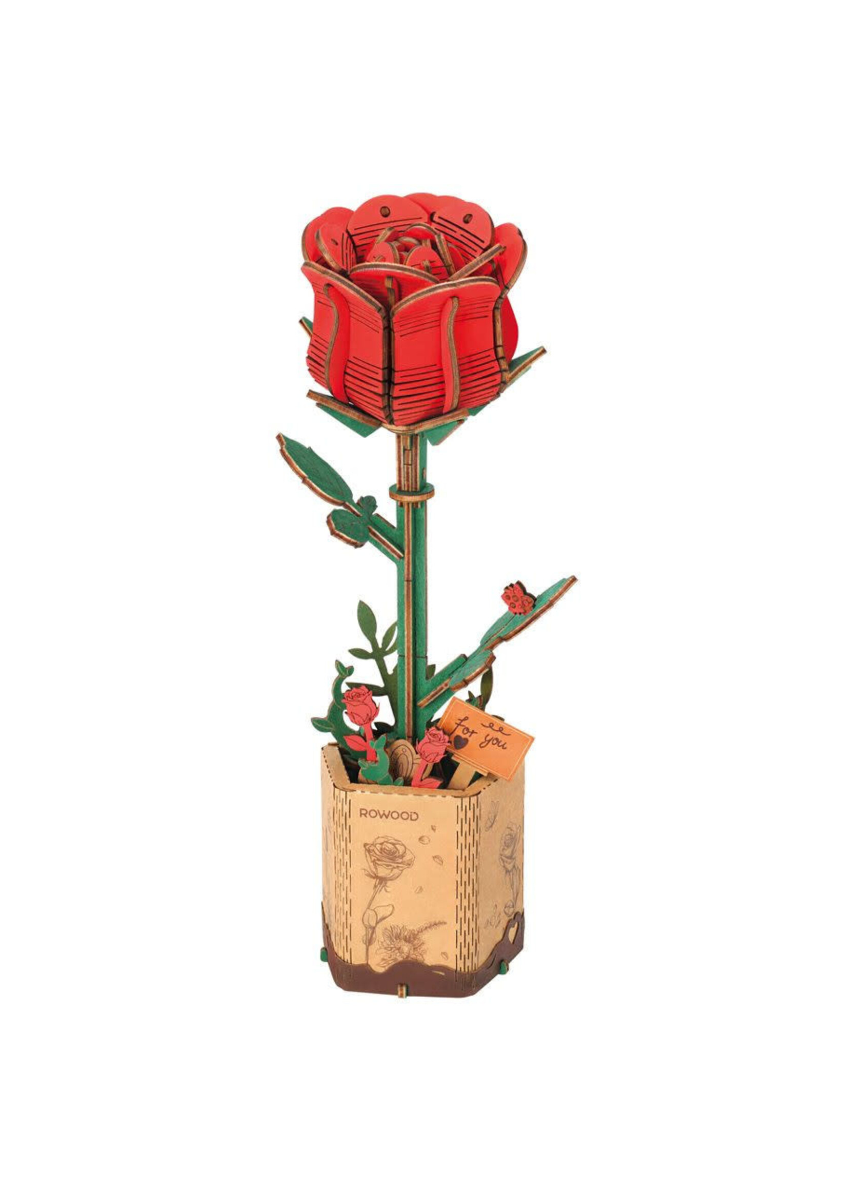 Robotime Red Rose