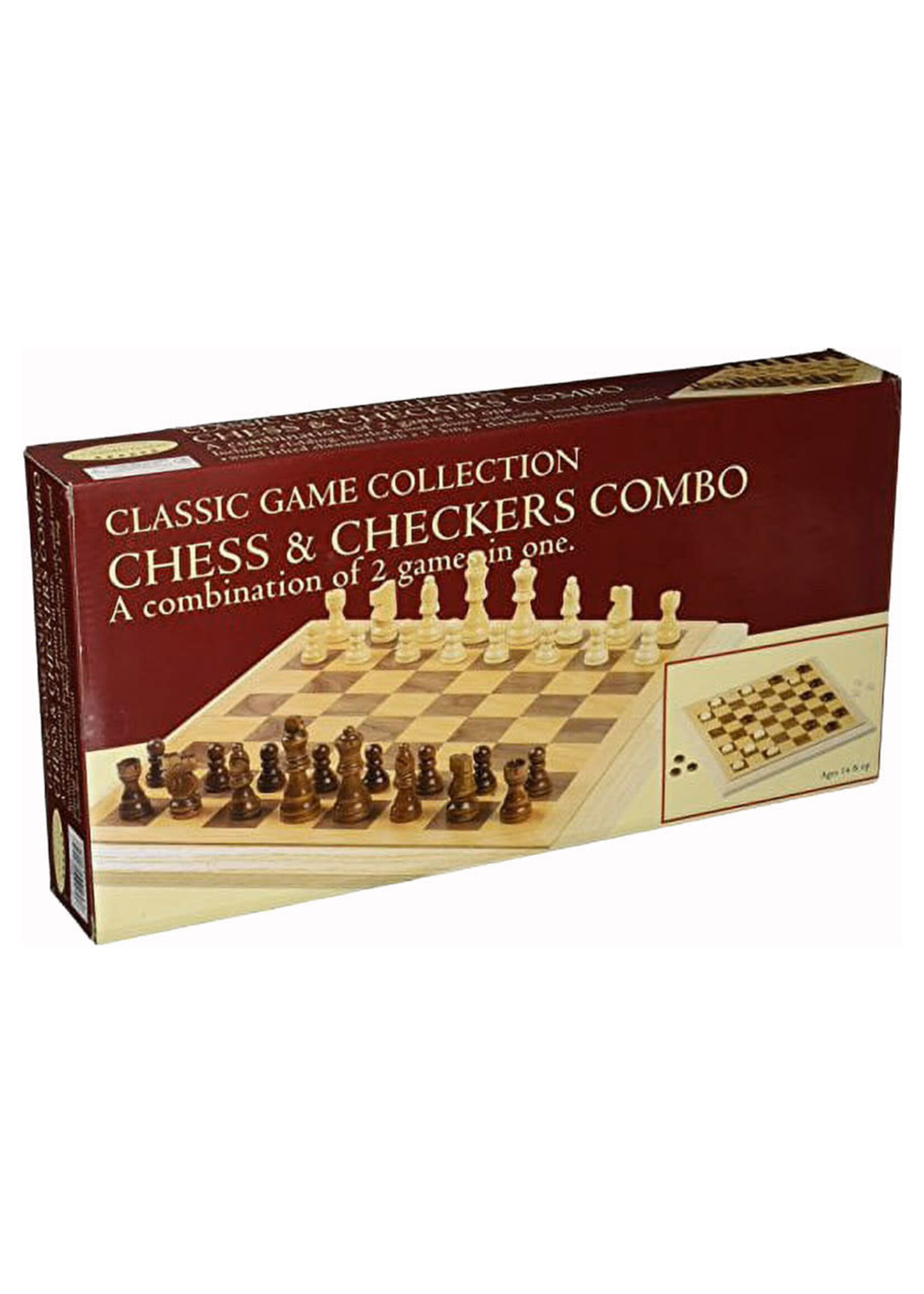 John Hansen Company Chess and Checkers: 16 inch Folding