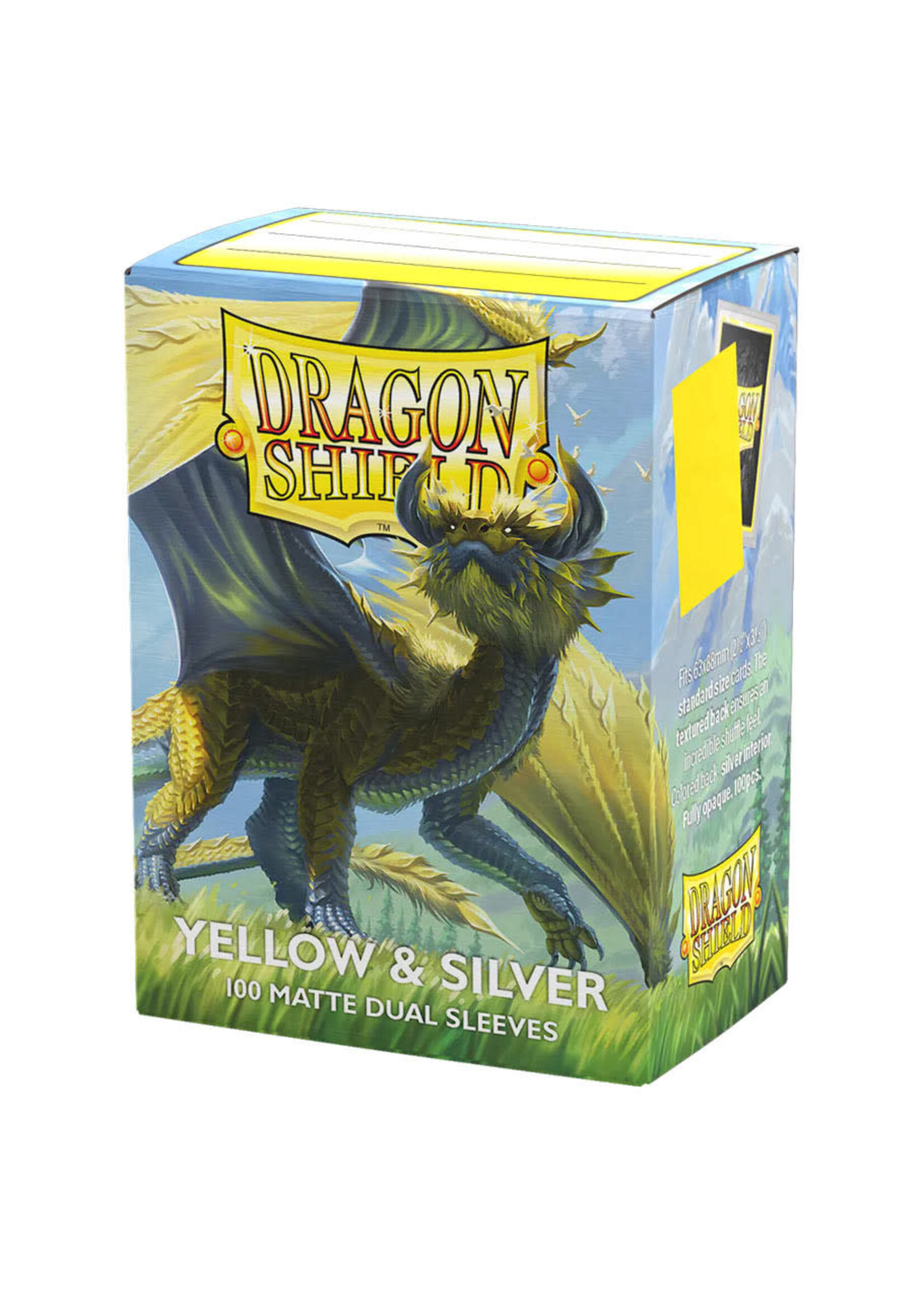 Arcane Tinmen Dragon Shield Dual Matte Yellow & Silver (100)
