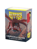 Arcane Tinmen Dragon Shield Dual Matte Crimson & Silver (100)