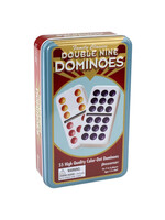 Pressman Toy Double Nine Color Dot Dominoes in Tin