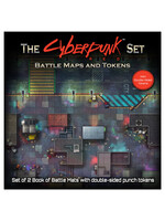 LOKE BATTLEMATS Cyberpunk: Book of Battle Maps & Tokens for Cyberpunk RED