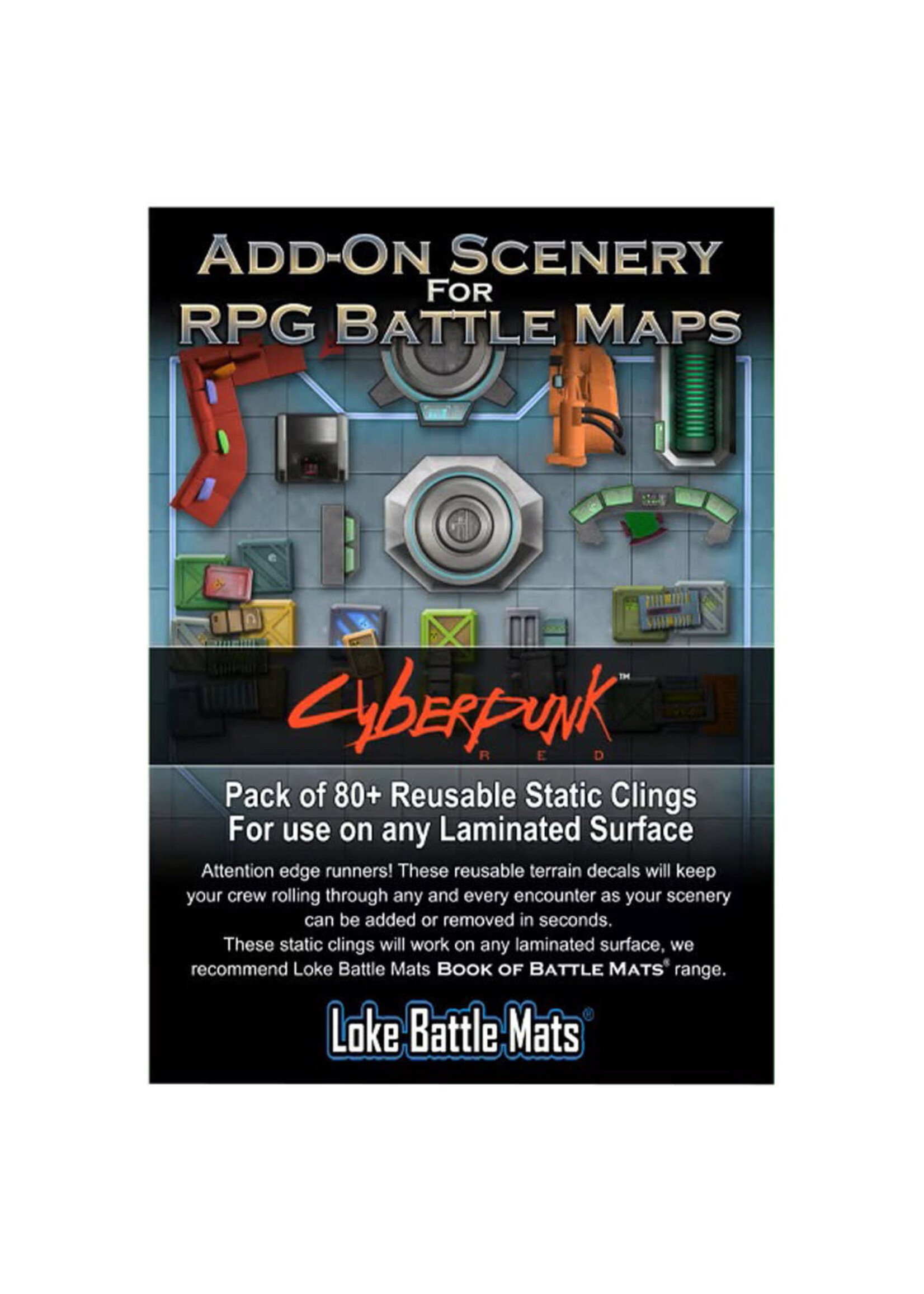 LOKE BATTLEMATS Cyberpunk: Add-On Scenery Pack: RPG Maps