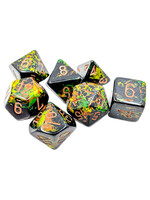 Chessex Brush Poly 7 set:  Deep Forest