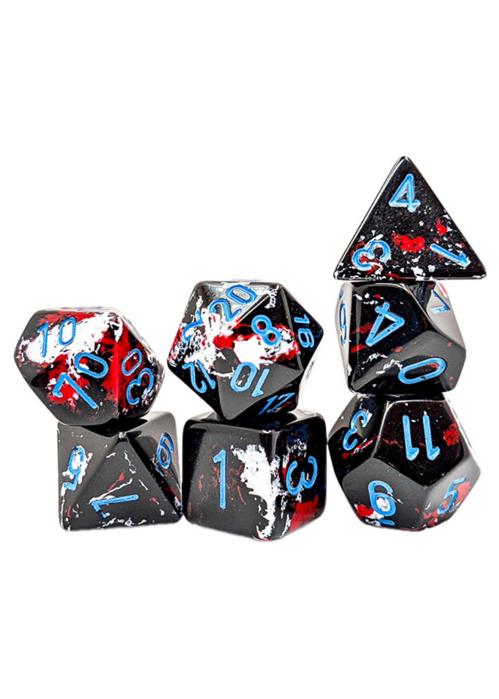 Chessex Brush Poly 7 set: Dark Side