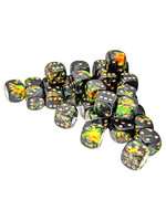 Chessex d6 Cube 12mm Brush Deep Forest (36)