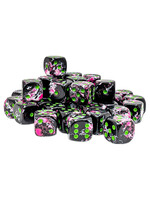 Chessex d6 Cube 12mm Brush Paintball (36)